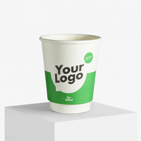 Double wall paper cups with logo Double wall paper cups with logo