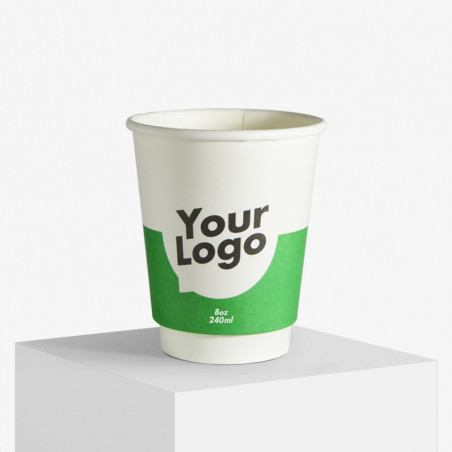 Double wall paper cups with print Double wall paper cups with print